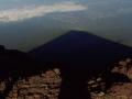 頂上から見た影富士