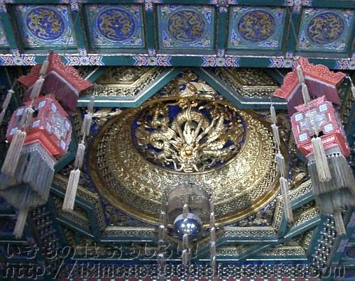 中国紫禁城養心殿天井の竜