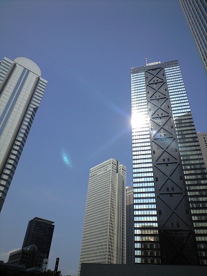 2012.7.19　猛暑の新宿高層ビル