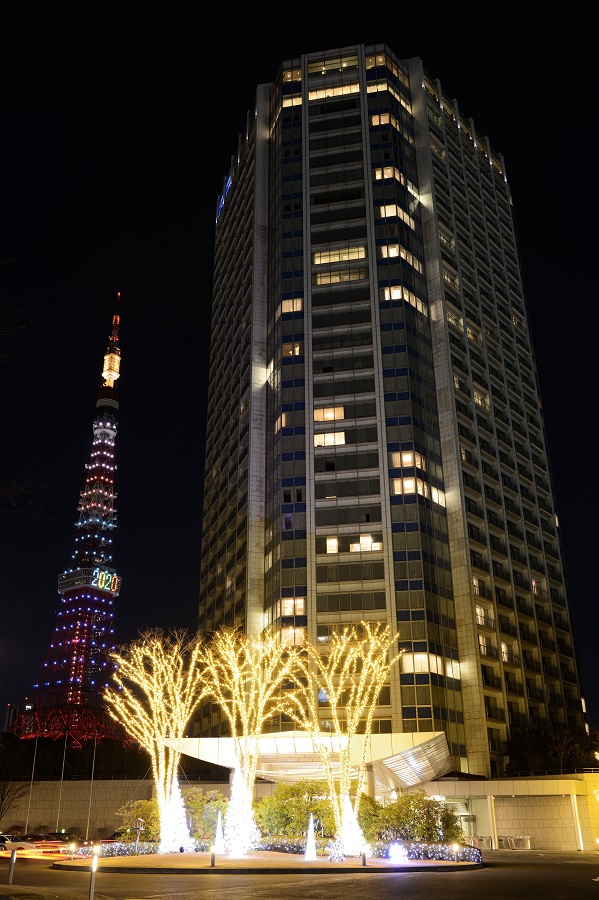 Tokyo Tower in Olympic Color