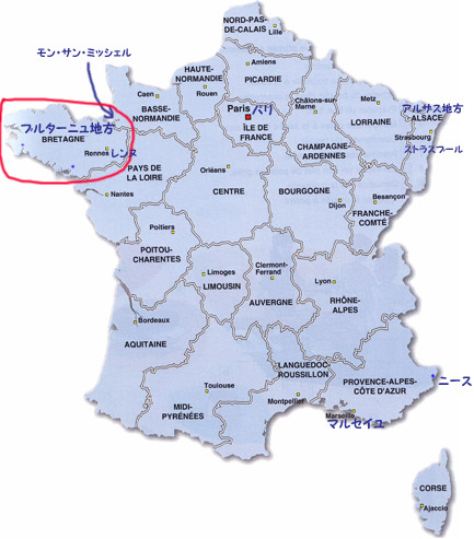 フランス地図